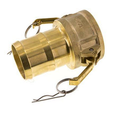Camlock DN 60 (2 1/2'') Koppeling Messing met slangpilaar (63 mm) Type C MIL-C-27487
