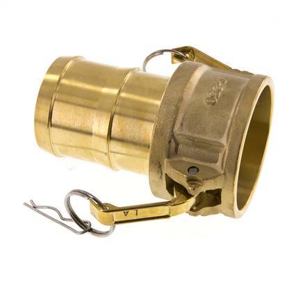 Camlock DN 60 (2 1/2'') Koppeling Messing met slangpilaar (63 mm) Type C MIL-C-27487