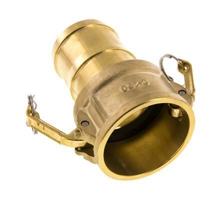 Camlock DN 60 (2 1/2'') Koppeling Messing met slangpilaar (63 mm) Type C MIL-C-27487