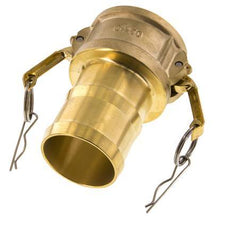 Camlock DN 60 (2 1/2'') Koppeling Messing met slangpilaar (63 mm) Type C MIL-C-27487