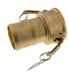 Camlock DN 75 (3'') Koppeling Messing met slangpilaar (75 mm) Type C MIL-C-27487