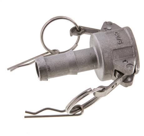 Camlock DN 20 (3/4'') Koppeling Aluminium met slangpilaar (19 mm) Type C MIL-C-27487