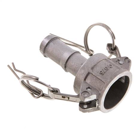 Camlock DN 20 (3/4'') Koppeling Aluminium met slangpilaar (19 mm) Type C MIL-C-27487