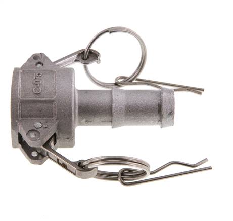 Camlock DN 20 (3/4'') Koppeling Aluminium met slangpilaar (19 mm) Type C MIL-C-27487