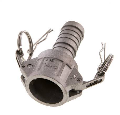 Camlock DN 25 (1'') Koppeling Aluminium met slangpilaar (25 mm) Type C MIL-C-27487