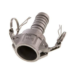 Camlock DN 25 (1'') Koppeling Aluminium met slangpilaar (25 mm) Type C MIL-C-27487