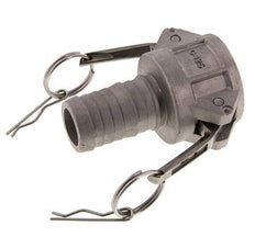 Camlock DN 32 (1 1/4'') Koppeling Aluminium met slangpilaar (32 mm) Type C MIL-C-27487