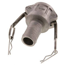 Camlock DN 32 (1 1/4'') Koppeling Aluminium met slangpilaar (32 mm) Type C MIL-C-27487