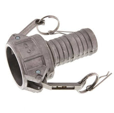 Camlock DN 40 (1 1/2'') Koppeling Aluminium met slangpilaar (38 mm) Type C MIL-C-27487