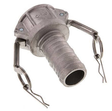 Camlock DN 40 (1 1/2'') Koppeling Aluminium met slangpilaar (38 mm) Type C MIL-C-27487