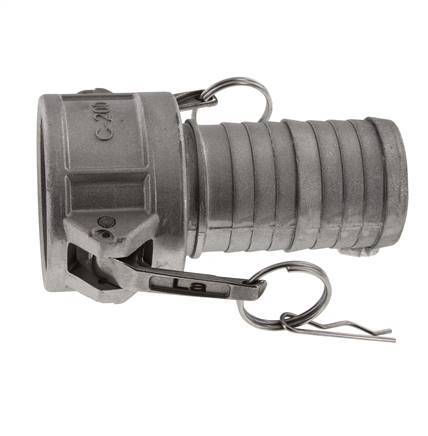 Camlock DN 50 (2'') Koppeling Aluminium met slangpilaar (50 mm) Type C MIL-C-27487