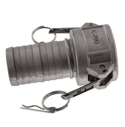 Camlock DN 50 (2'') Koppeling Aluminium met slangpilaar (50 mm) Type C MIL-C-27487