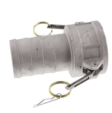 Camlock DN 60 (2 1/2'') Koppeling Aluminium met slangpilaar (63 mm) Type C MIL-C-27487