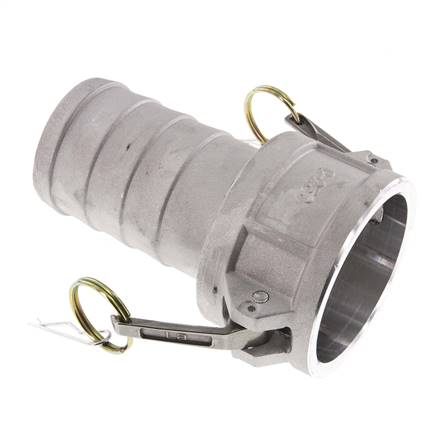Camlock DN 60 (2 1/2'') Koppeling Aluminium met slangpilaar (63 mm) Type C MIL-C-27487