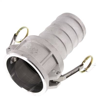 Camlock DN 60 (2 1/2'') Koppeling Aluminium met slangpilaar (63 mm) Type C MIL-C-27487