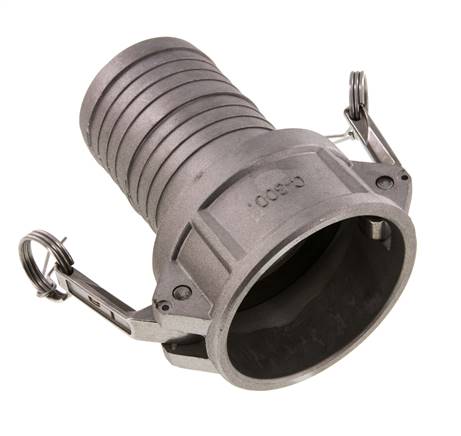 Camlock DN 75 (3'') Koppeling Aluminium met slangpilaar (75 mm) Type C MIL-C-27487
