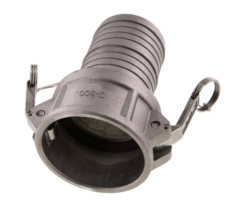 Camlock DN 75 (3'') Koppeling Aluminium met slangpilaar (75 mm) Type C MIL-C-27487