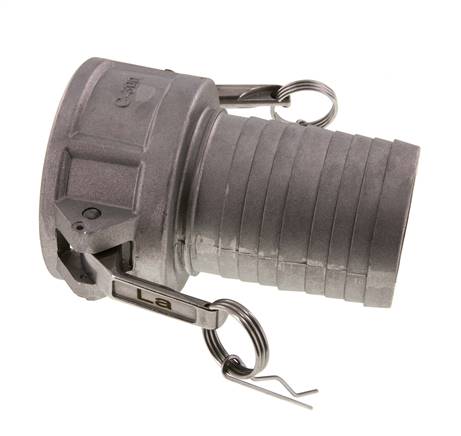 Camlock DN 75 (3'') Koppeling Aluminium met slangpilaar (75 mm) Type C MIL-C-27487