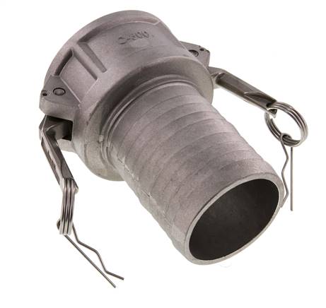 Camlock DN 75 (3'') Koppeling Aluminium met slangpilaar (75 mm) Type C MIL-C-27487