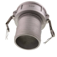 Camlock DN 90 (4'') Koppeling Aluminium met slangpilaar (100 mm) Type C MIL-C-27487
