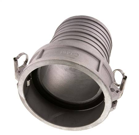 Camlock DN 140 (6'') Koppeling Aluminium met slangpilaar (150 mm) Type C MIL-C-27487