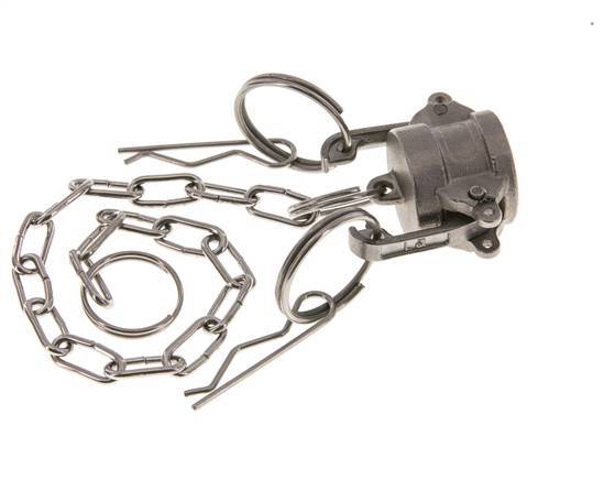 Camlock DN 15 (1/2'') Koppeling RvsEnd Cap Type DC MIL-C-27487