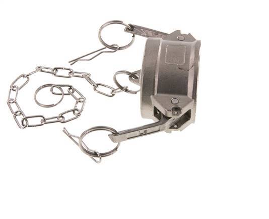 Camlock DN 50 (2'') Koppeling RvsEnd Cap Type DC MIL-C-27487