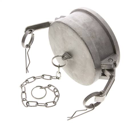 Camlock DN 90 (4'') Koppeling RvsEnd Cap Type DC MIL-C-27487