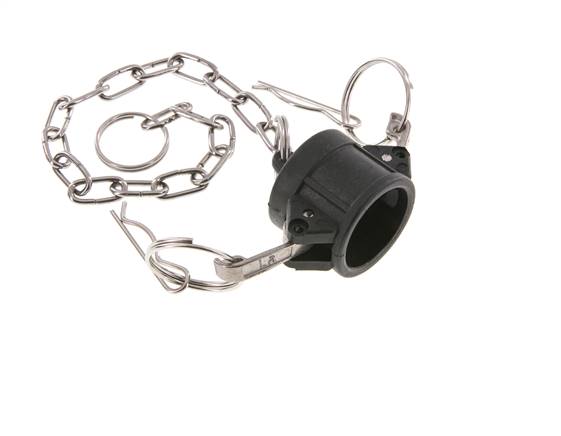 Camlock DN 20 (3/4'') Koppeling PolypropyleenEnd Cap Type DC MIL-C-27487