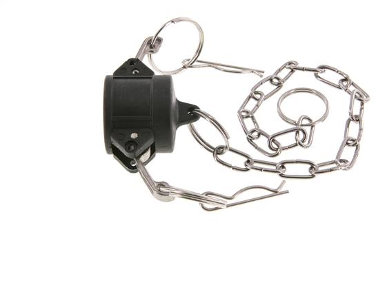 Camlock DN 20 (3/4'') Koppeling PolypropyleenEnd Cap Type DC MIL-C-27487