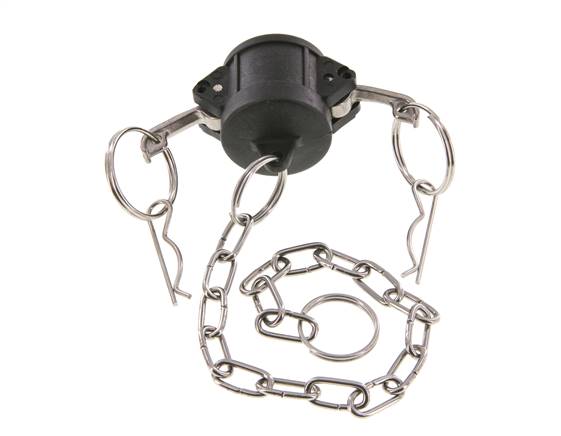 Camlock DN 20 (3/4'') Koppeling PolypropyleenEnd Cap Type DC MIL-C-27487
