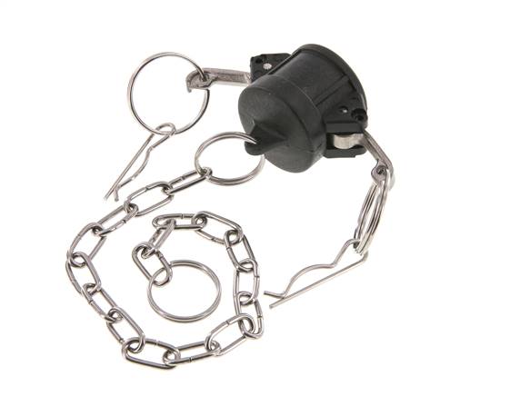 Camlock DN 20 (3/4'') Koppeling PolypropyleenEnd Cap Type DC MIL-C-27487
