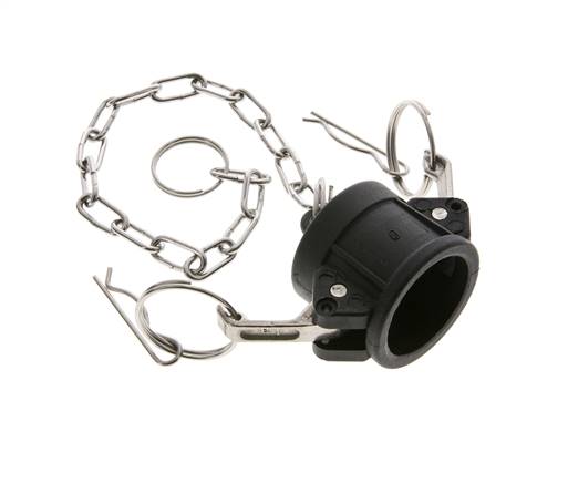 Camlock DN 25 (1'') Koppeling PolypropyleenEnd Cap Type DC MIL-C-27487