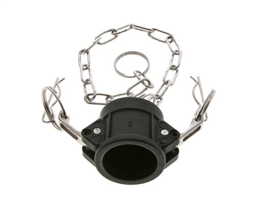 Camlock DN 25 (1'') Koppeling PolypropyleenEnd Cap Type DC MIL-C-27487
