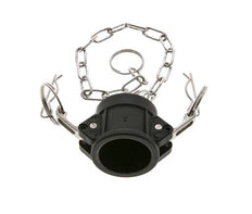 Camlock DN 25 (1'') Koppeling PolypropyleenEnd Cap Type DC MIL-C-27487