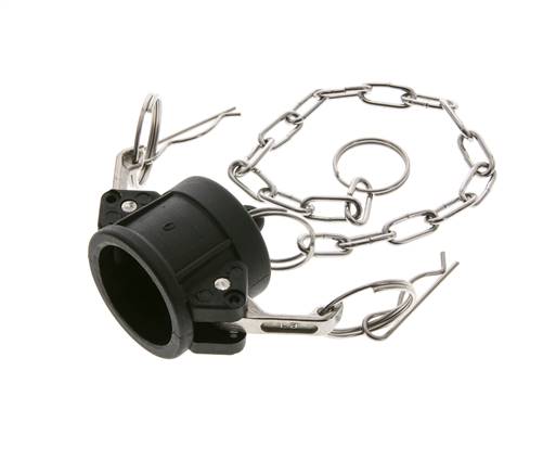 Camlock DN 25 (1'') Koppeling PolypropyleenEnd Cap Type DC MIL-C-27487