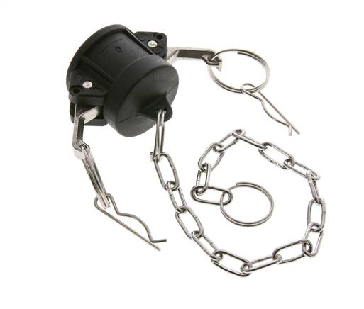 Camlock DN 25 (1'') Koppeling PolypropyleenEnd Cap Type DC MIL-C-27487