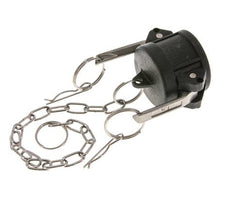 Camlock DN 32 (1 1/4'') Koppeling PolypropyleenEnd Cap Type DC MIL-C-27487