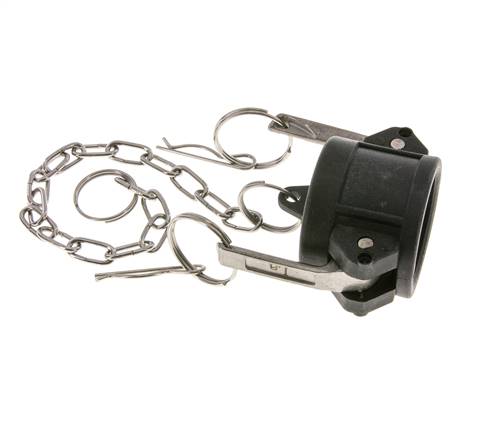 Camlock DN 32 (1 1/4'') Koppeling PolypropyleenEnd Cap Type DC MIL-C-27487