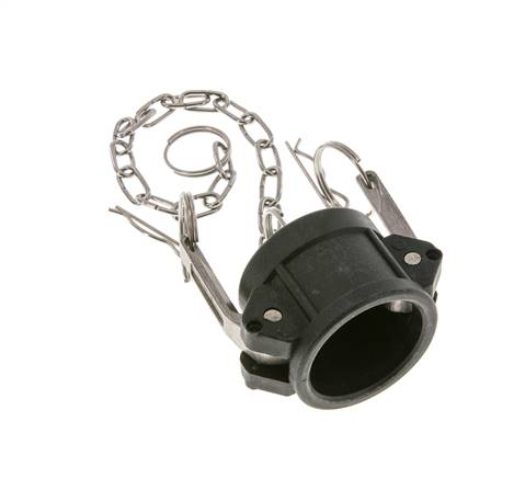 Camlock DN 32 (1 1/4'') Koppeling PolypropyleenEnd Cap Type DC MIL-C-27487