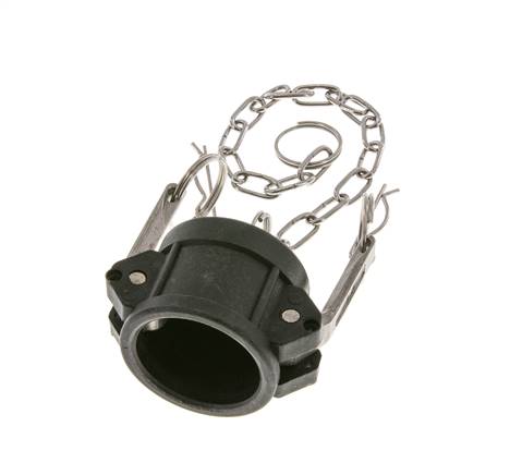 Camlock DN 32 (1 1/4'') Koppeling PolypropyleenEnd Cap Type DC MIL-C-27487