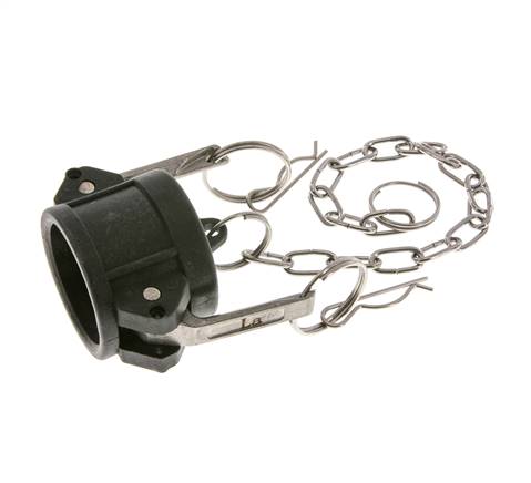 Camlock DN 32 (1 1/4'') Koppeling PolypropyleenEnd Cap Type DC MIL-C-27487