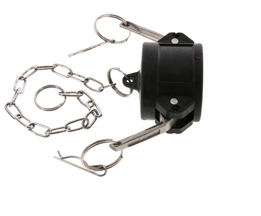 Camlock DN 40 (1 1/2'') Koppeling PolypropyleenEnd Cap Type DC MIL-C-27487