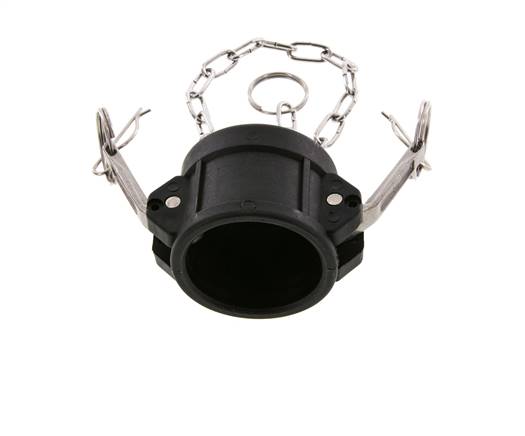 Camlock DN 40 (1 1/2'') Koppeling PolypropyleenEnd Cap Type DC MIL-C-27487