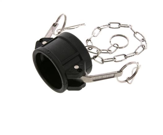 Camlock DN 40 (1 1/2'') Koppeling PolypropyleenEnd Cap Type DC MIL-C-27487