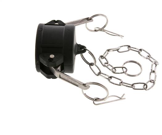 Camlock DN 40 (1 1/2'') Koppeling PolypropyleenEnd Cap Type DC MIL-C-27487