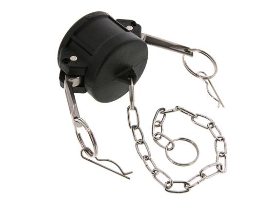 Camlock DN 40 (1 1/2'') Koppeling PolypropyleenEnd Cap Type DC MIL-C-27487