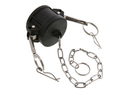 Camlock DN 40 (1 1/2'') Koppeling PolypropyleenEnd Cap Type DC MIL-C-27487