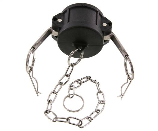 Camlock DN 40 (1 1/2'') Koppeling PolypropyleenEnd Cap Type DC MIL-C-27487