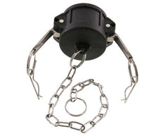 Camlock DN 40 (1 1/2'') Koppeling PolypropyleenEnd Cap Type DC MIL-C-27487